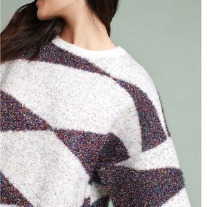 Anthropologie Moth Sparkling Geo Sweater XL NWOT NEW
